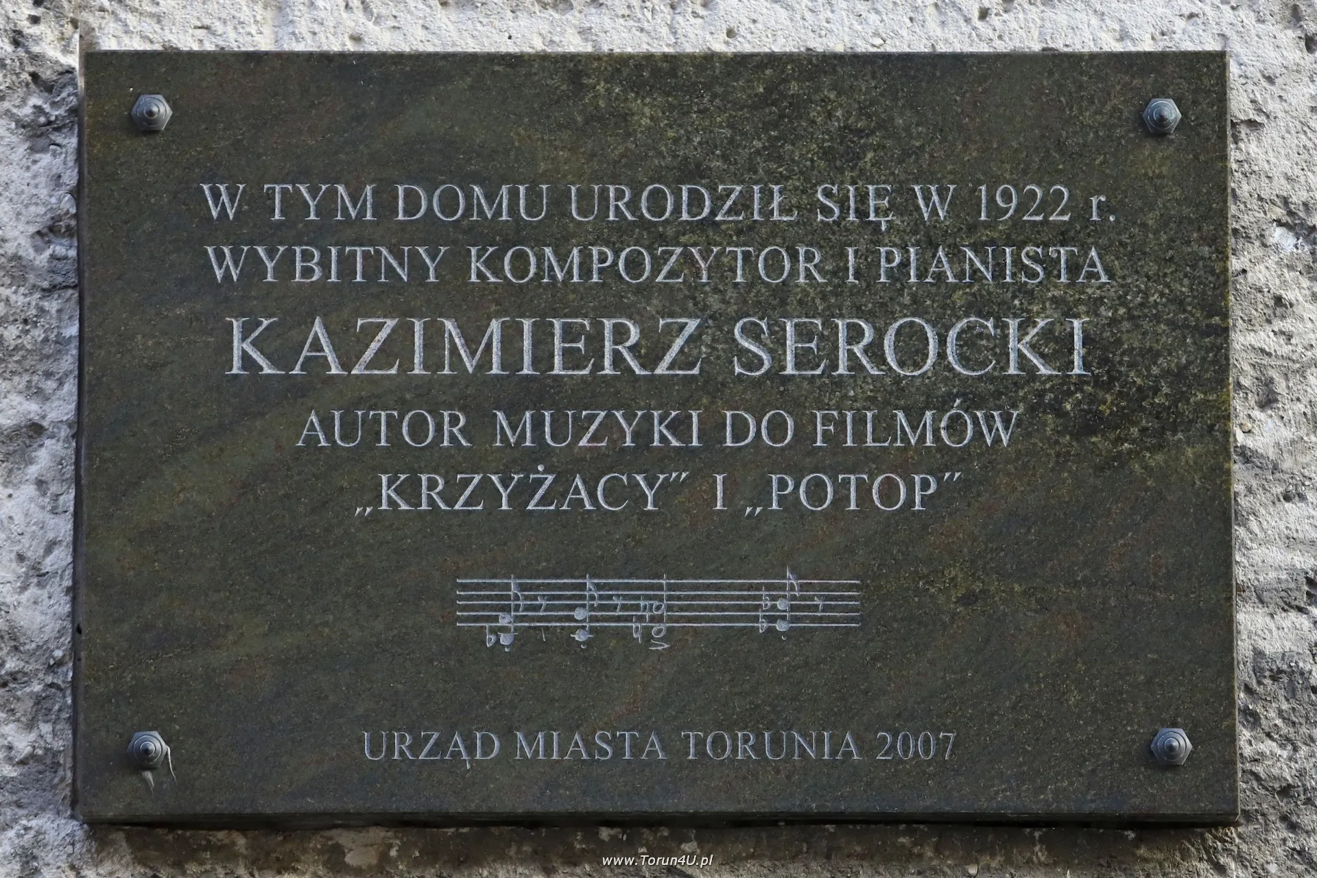 Tablica pamiątkowa Kazimierza Serockiego
