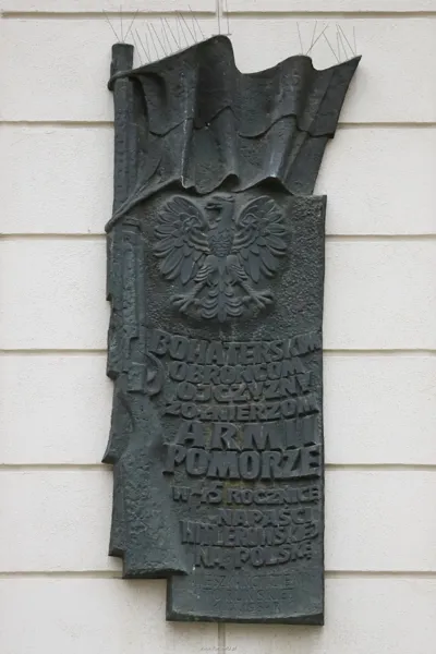Tablica pamiątkowa Armii Pomorze